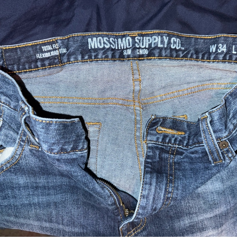 Mossimo Supply Co. Blue Straight Jeans Classic Denim